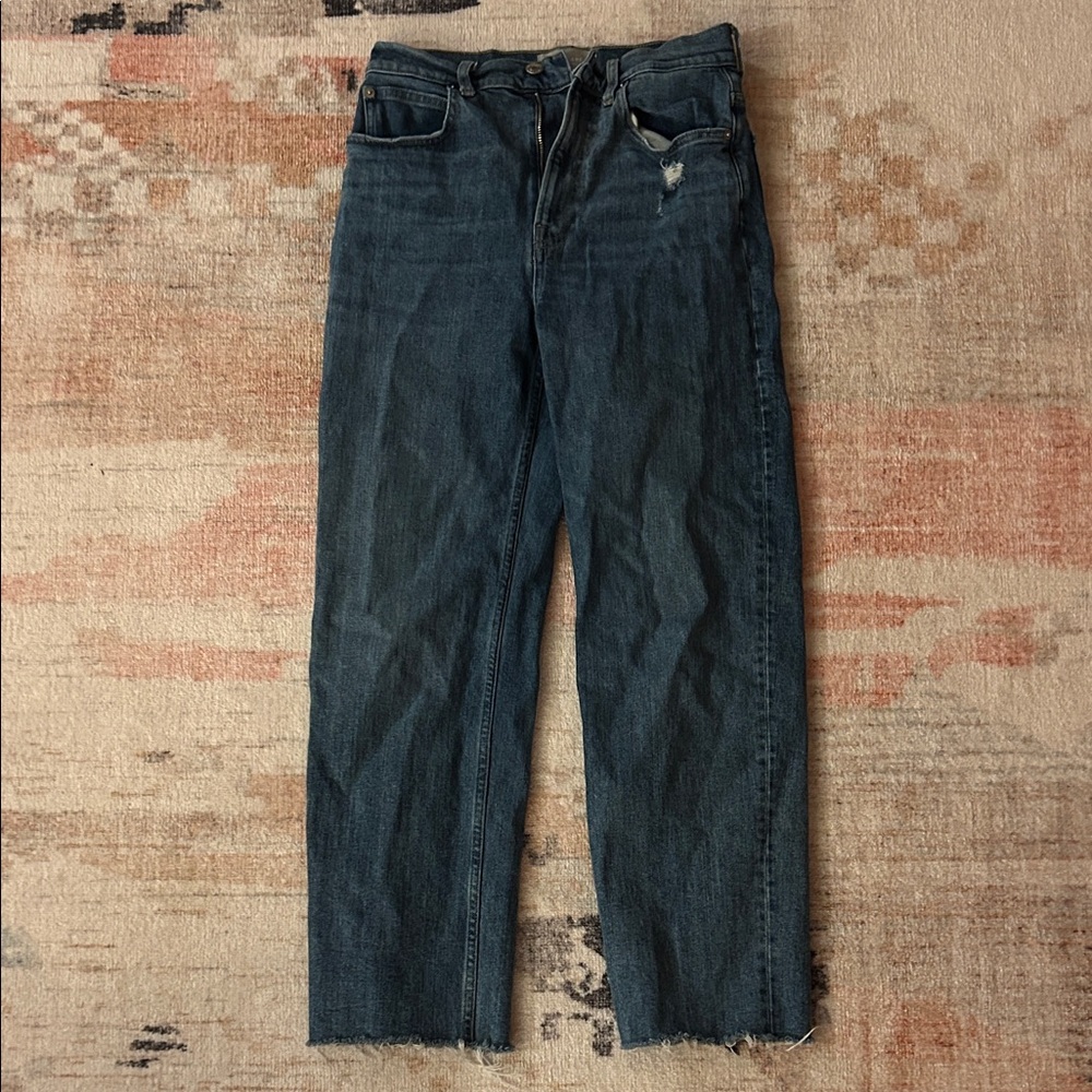 Everlane Dark Blue Flare & Wide Leg Jeans
